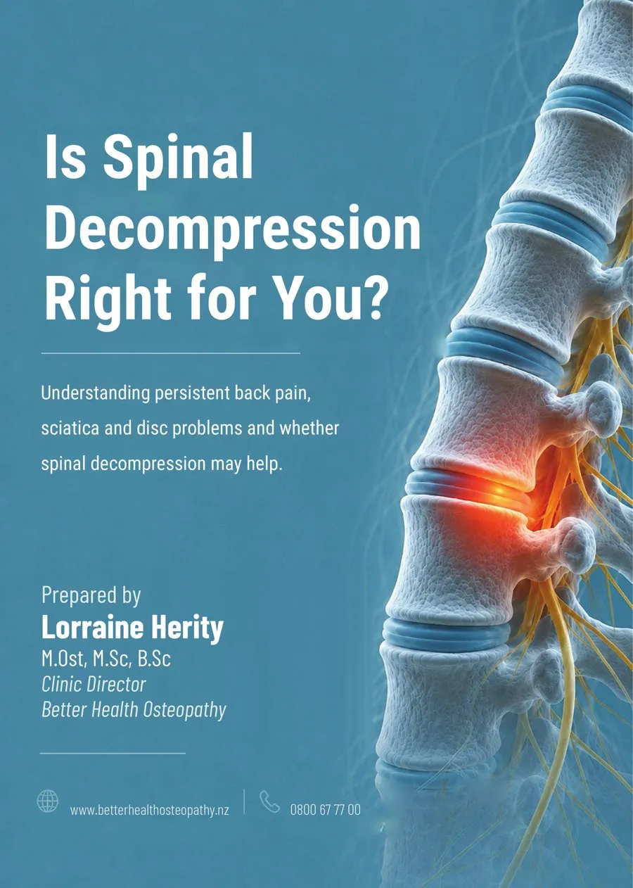 Cover of the guide, Is Spinal Decompression Right for You?